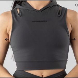 Alphalete Surface Crop Tank Hoodie